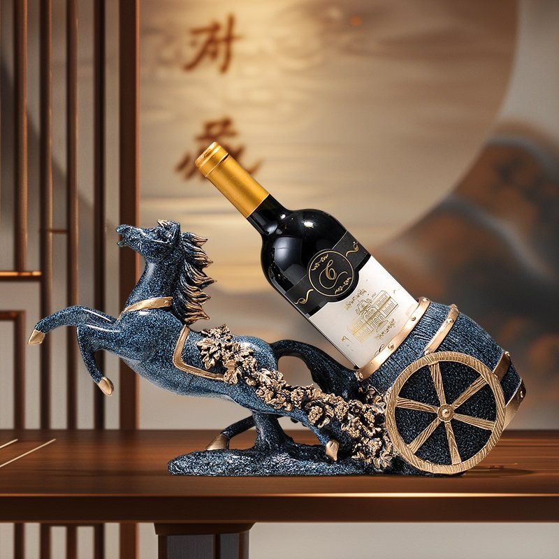 马到成功红酒架摆件轻奢高档客厅酒架酒具架餐边柜装饰品桌面创意,家居饰品,装饰摆件,淘宝优惠券,粉丝福利购,淘宝优惠卷