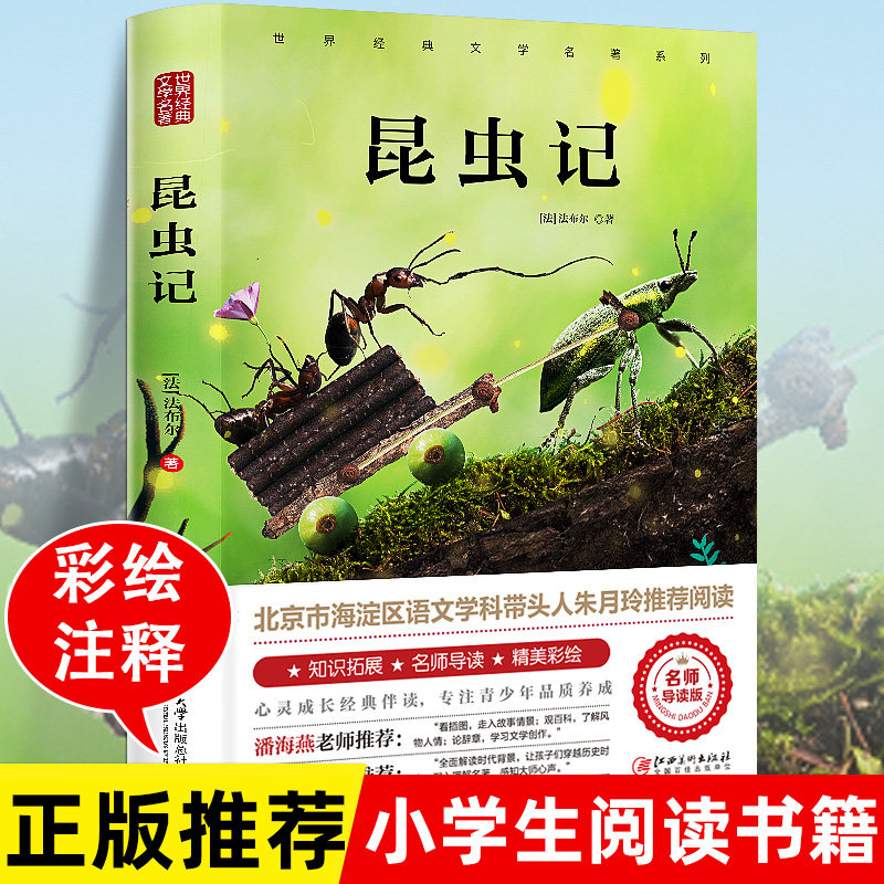 昆虫记法布尔正版小学生四年级上册 彩图美绘三年级下册原著完整版八年级上册阅读课外书必读全套一青少年朱月玲推荐名著读物原版属于什么档次？