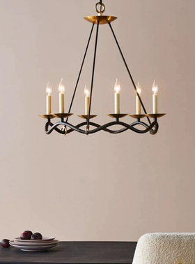 美式复古餐厅吊灯简约客厅卧室vc灯意式别墅设计师楼梯间饭厅灯具