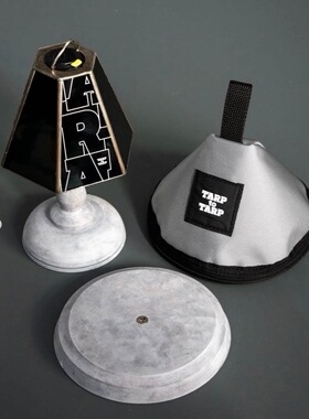 tarptotarp联名lampup限定一套户外露营复古玻璃灯罩台灯甜品台