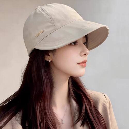 露思同款春夏季防晒大沿渔夫帽女