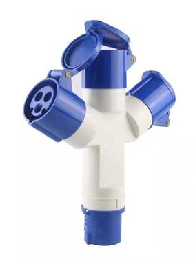 AJCEE工业航空插 AJ-1013 1023 三通二位16A32A多功能插头座3芯