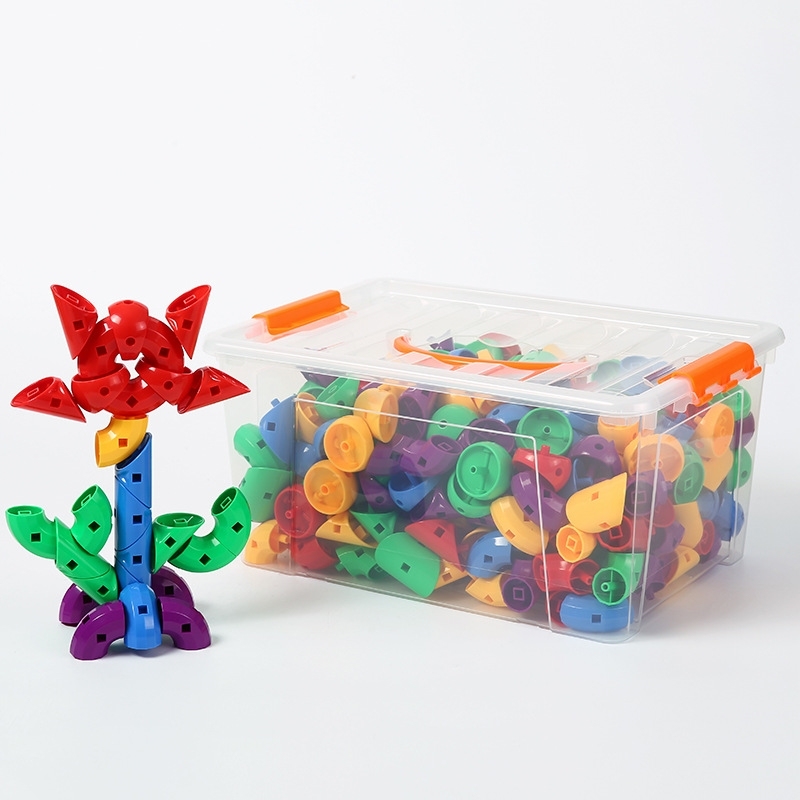 跨境热采diy益智玩具3-6 少年玩具积木拼装玩具儿童积木塑料拼图