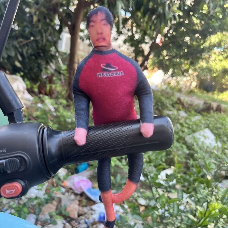 桃黑黑创意周边抽象老鼠干四肢骨架分离老鼠铁丝造型棉花娃娃玩偶