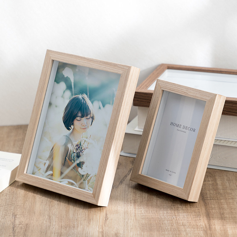 立体中空相框摆台照片框架洗照片5五6六7八8十10寸A4挂墙相片画框