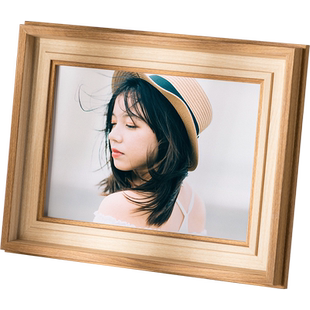 现代相框定制摆台高级感摆件加打印照片5五6六7七8八10十A4寸挂墙