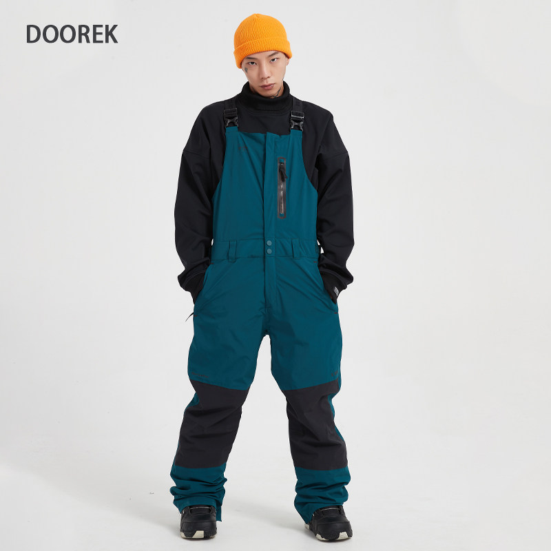 DOOREK新款限量3L专业滑雪背带裤30K防水透气耐磨高级感单板双板