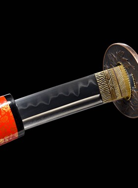 手工艺品刀剑T10烧刃龙骨一体日式指挥刀防身宝剑Katana收藏未开