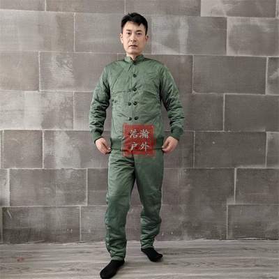 05温区棉衣裤男士套装冬加厚防寒保暖防静电休闲长袖绒衣绒裤