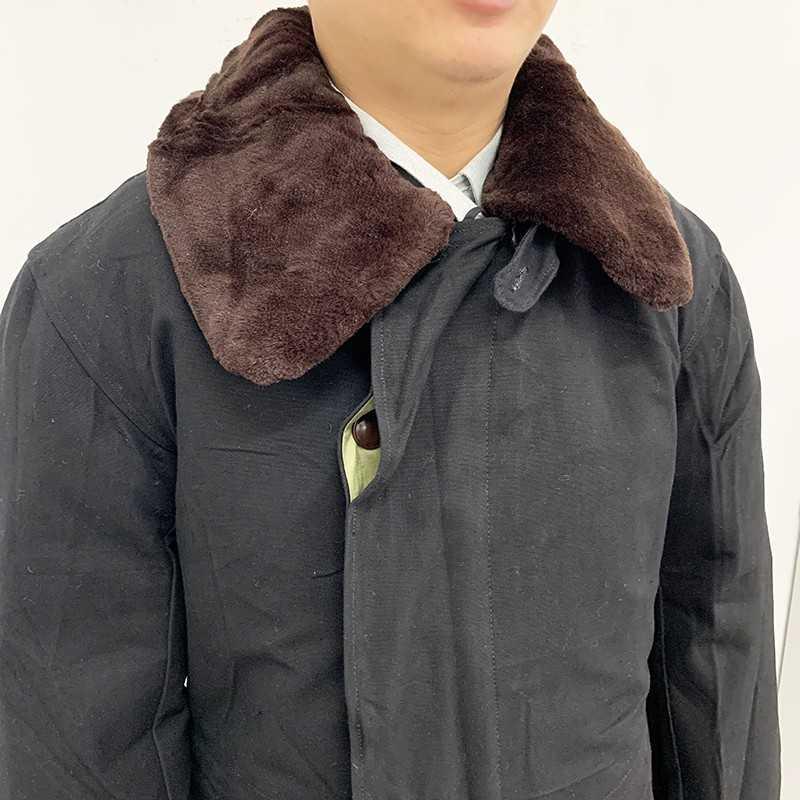 59地勤皮棉服男冬季防寒保暖加厚羊皮纯棉上皮下棉衣棉裤外罩套装