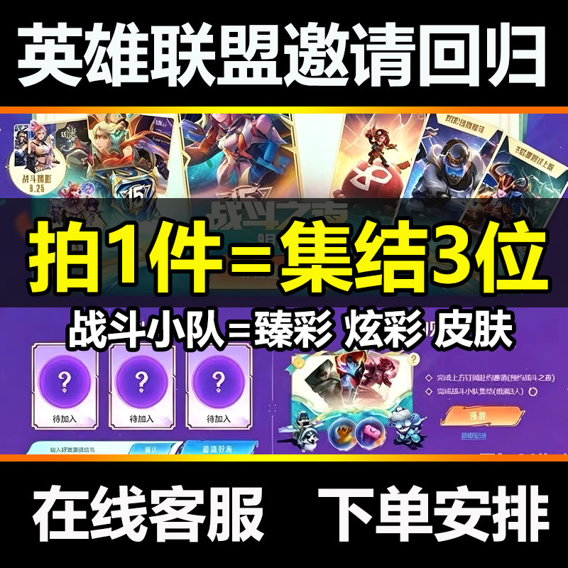 LOL英雄联盟邀请好友战斗之夜组件战斗小队炫彩皮肤图标图片