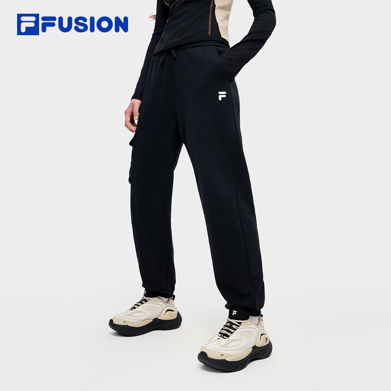 纯棉FILAFUSION斐乐针织长裤女