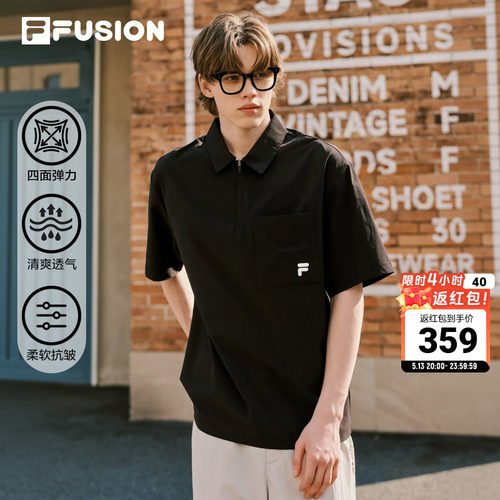 FILAFUSION斐乐POLO衫男夏季