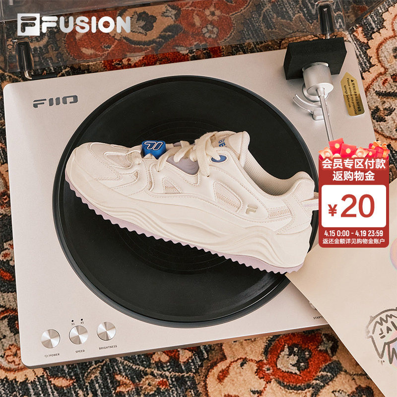 旋律鞋丨FILA FUSION斐乐潮牌女鞋厚底面包板鞋春季新款休闲鞋男