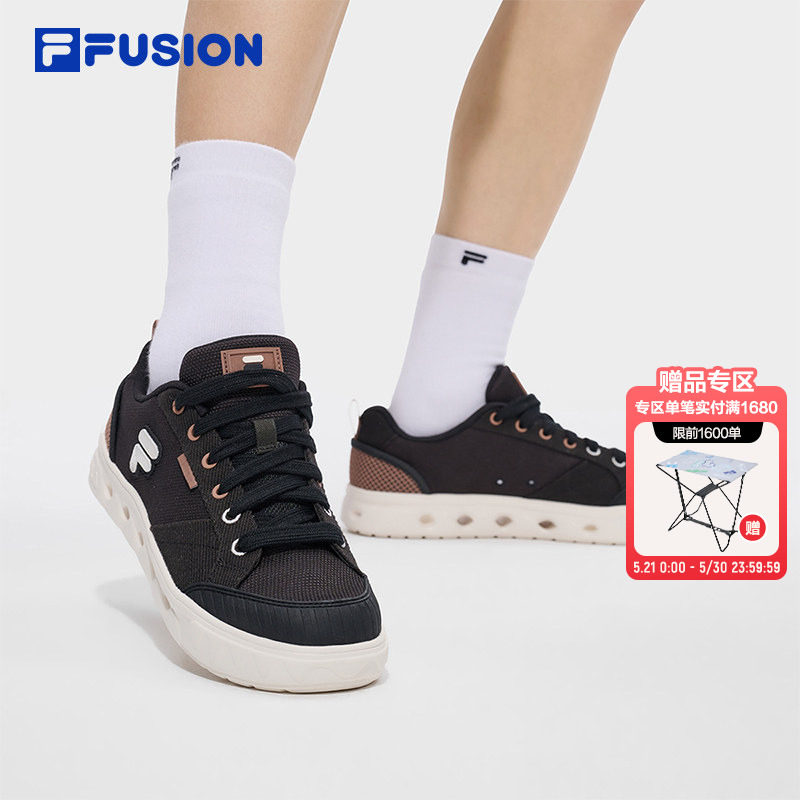 GITA洞洞板鞋丨FILA FUSION斐乐帆布鞋男子休闲鞋夏季