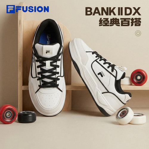 FILAFUSION情侣小白鞋休闲板鞋