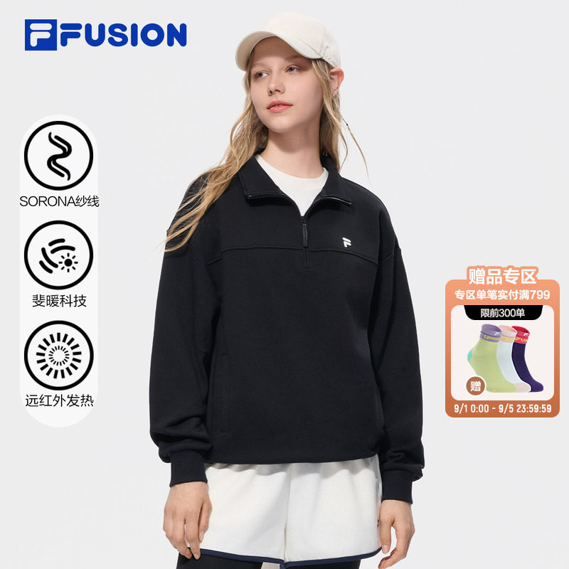 FILAFUSION斐乐潮牌套头卫衣女图片