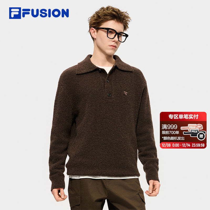 FILAFUSION斐乐情侣编织衫