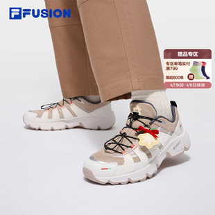FUSION斐乐潮牌情侣跑步鞋 圣诞节限定Como FILA V底休闲运动鞋