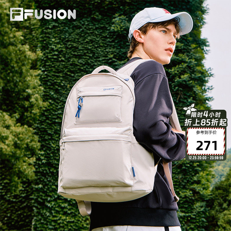 FILA FUSION斐乐情侣款双肩包2025秋季新款女包登山包