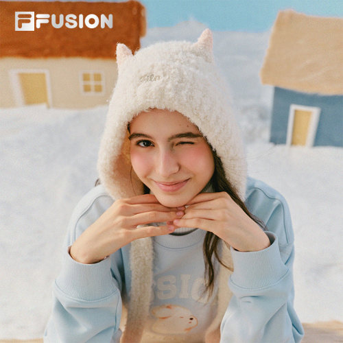 FILAFUSION羊角帽丨休闲毛线帽