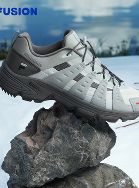 章昊同款COMO X FILA FUSION斐乐女鞋2025冬季跑步鞋户外徒步鞋男