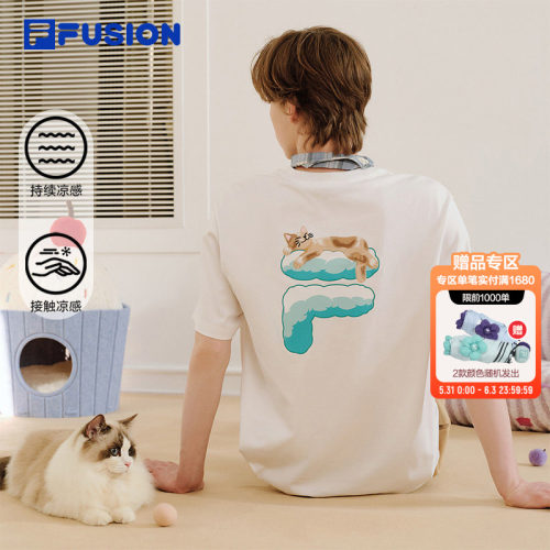 FILAFUSION斐乐情侣短袖T
