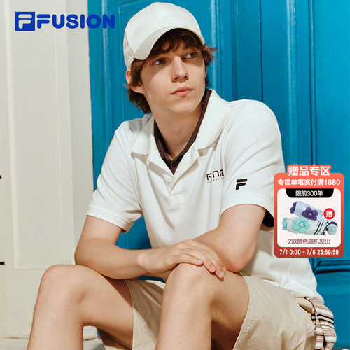 FILAFUSION斐乐男子短袖POLO
