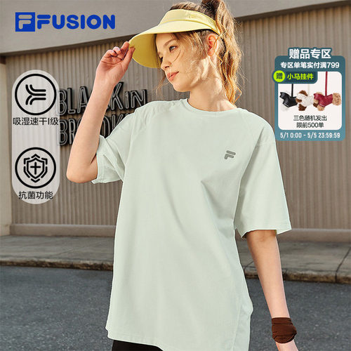 FILAFUSION情侣速干短袖t恤