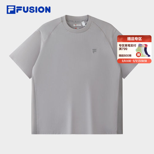 FILAFUSION斐乐男士针织短袖衫