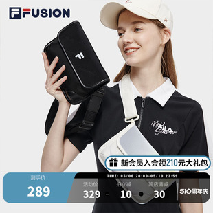 FILA 挎包女包时尚 宝宝单肩包运动男包小包 FUSION斐乐潮牌情侣款