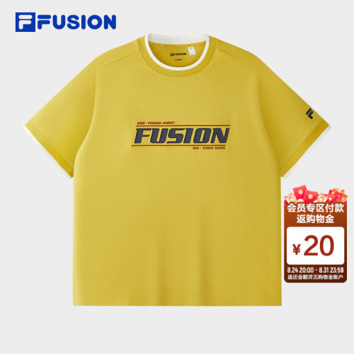 FILAFUSION斐乐潮牌针织短袖衫