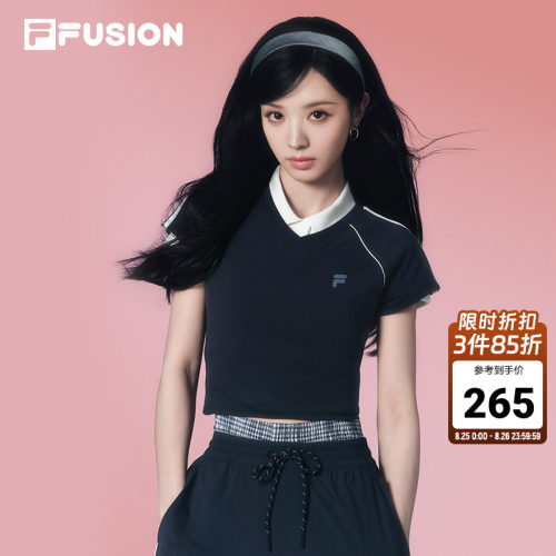 FILAFUSION斐乐女子休闲短袖T