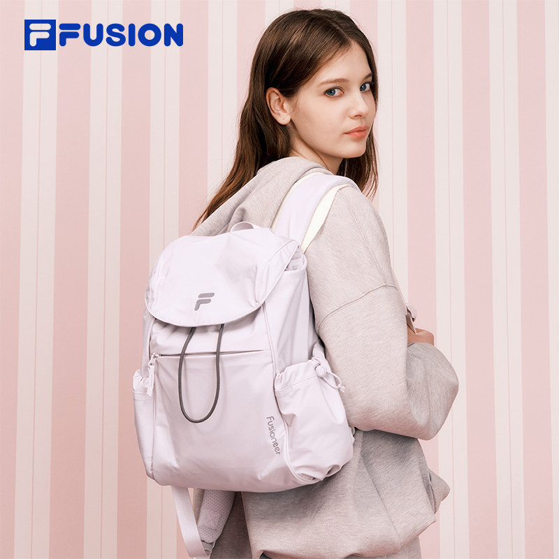 FILA FUSION斐乐翻盖南瓜包2026新款女包包双肩包背包大容量书包,运动包/户外包/配件,双肩背包,淘宝优惠券,粉丝福利购,淘宝优惠卷