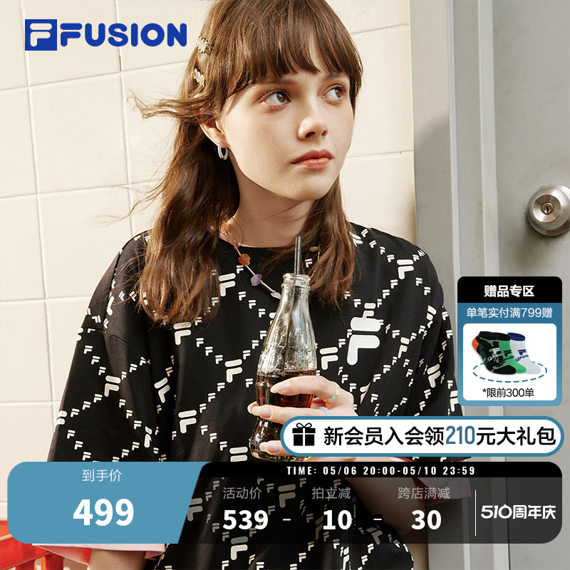 FILAFUSION斐乐潮牌女子连衣裙