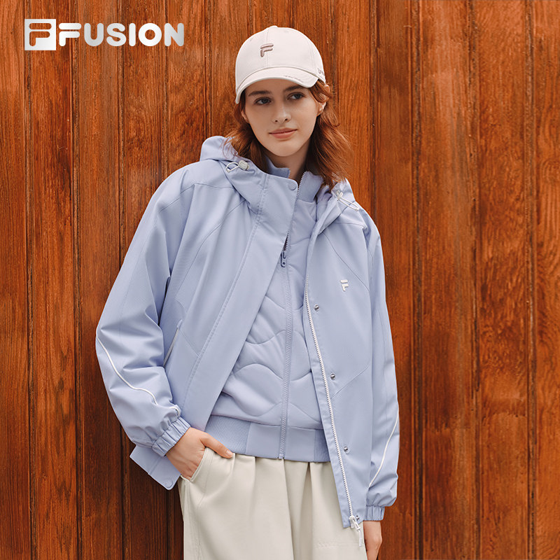 FILA FUSION斐乐潮牌女子三合一外套2025冬季显瘦保暖