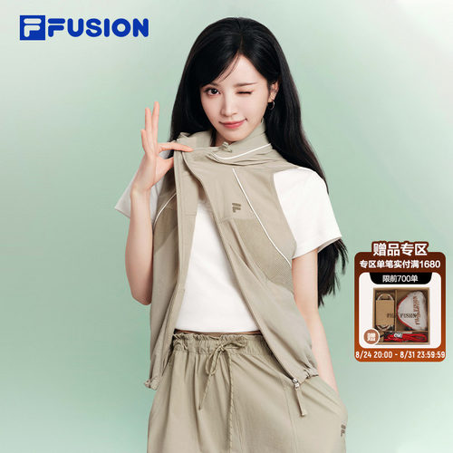 FILAFUSION斐乐女子梭织马甲