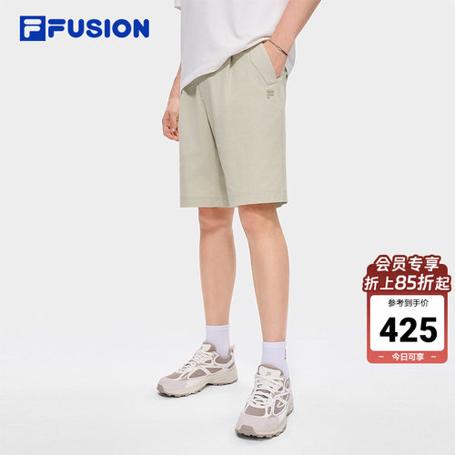 FILAFUSION斐乐潮牌梭织五分裤
