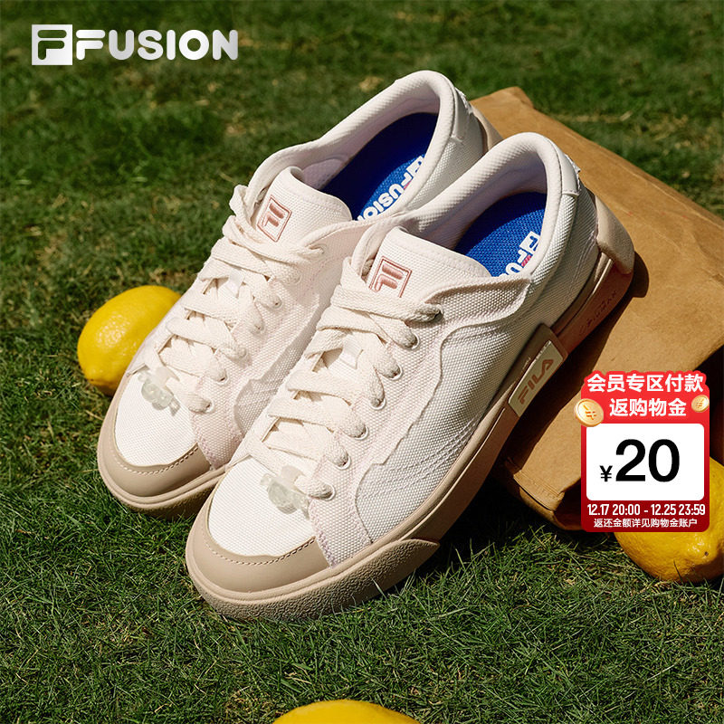 FILA FUSION斐乐女鞋帆布鞋2025夏季新款男鞋板鞋经典