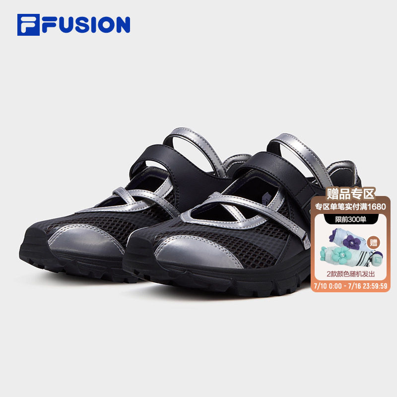 Como X丨FILA FUSION斐乐玛丽珍凉鞋女芭蕾鞋2026夏季运动休闲鞋