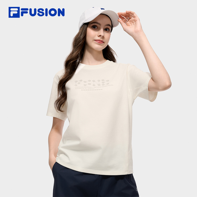 FILAFUSION斐乐女士针织短袖衫