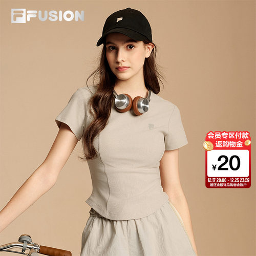 FILAFUSION斐乐女子短袖T
