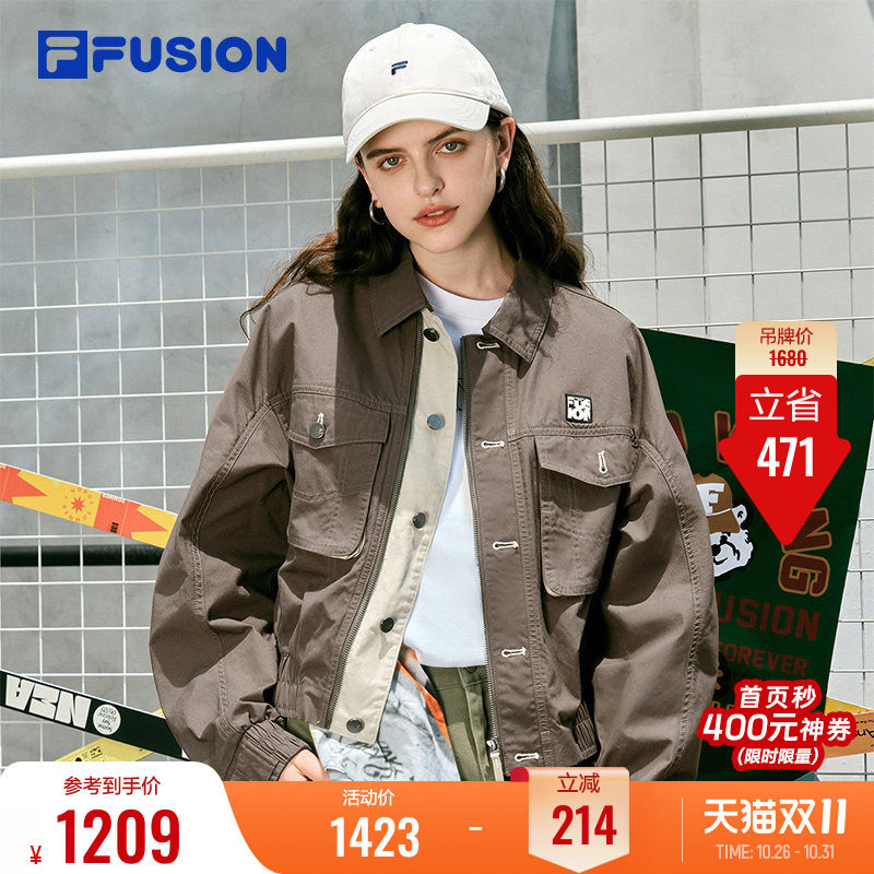 FILAFUSION斐乐潮牌梭织外套女