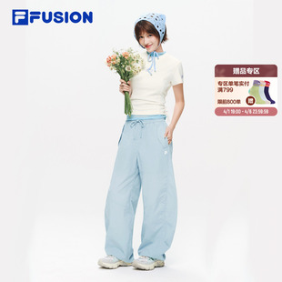 2026夏季 衫 FUSION斐乐潮牌女子针织短袖 显瘦T恤 时尚 修身 新款 FILA