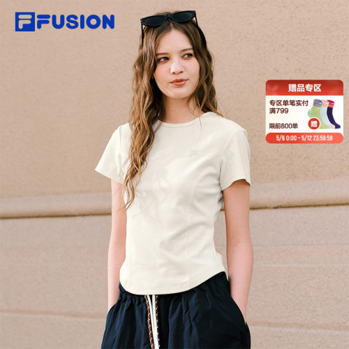 FILAFUSION斐乐女子显瘦短袖T