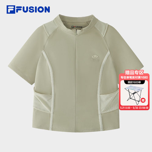 FILAFUSION斐乐女士针织短袖衫