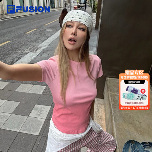 FILAFUSION斐乐女子短袖T