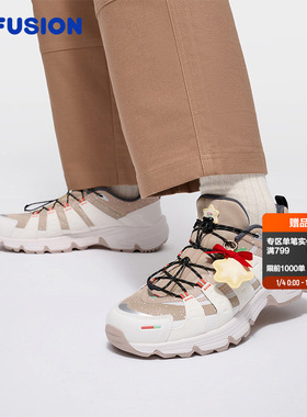 圣诞节限定Como X FILA FUSION斐乐潮牌情侣跑步鞋V底休闲运动鞋