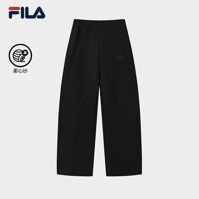 FILA 斐乐官方女士针织长裤2025秋季新款时尚简约休闲宽松阔腿裤,运动服/休闲服装,运动长裤,淘宝优惠券,粉丝福利购,淘宝优惠卷