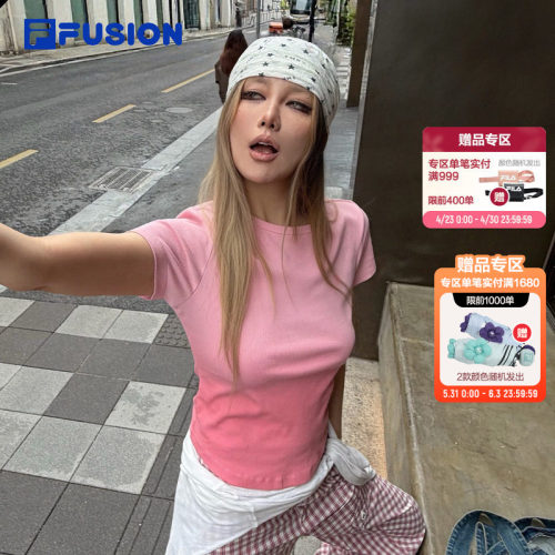 FILAFUSION斐乐女子短袖T